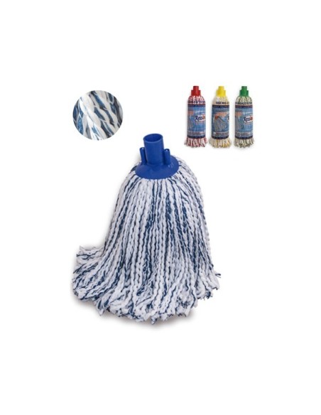 MOCHO MICRO-ALGODON 225gr BLANCO Y VERDE