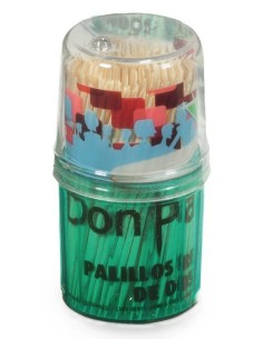 PALILLERO PLASTICO Palillo redondo 2 p -1 x 25u-