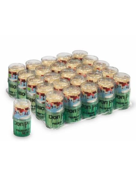 PALILLERO PLASTICO Palillo redondo 2 p -1 x 25u-