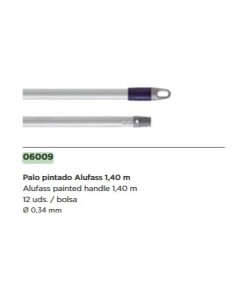 PALO ALUFAS GRIS BARNIZADO 140MT