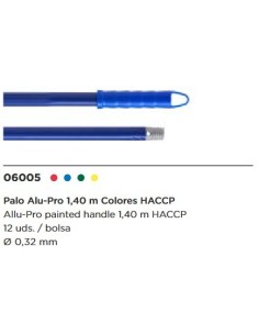 PALO ALUFAS ROJO BARNIZADO 140 MT