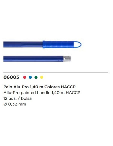 PALO ALUFAS ROJO BARNIZADO 140 MT