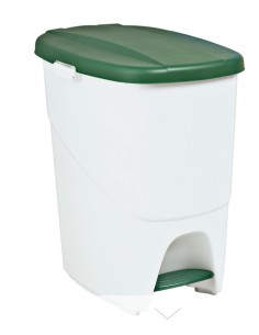 PAPELERA DENOX CPEDAL Y TAPA 25LTRS AZUL