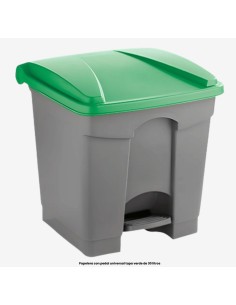 PAPELERA PULL CON PEDAL 30 L C TAPA COLOR