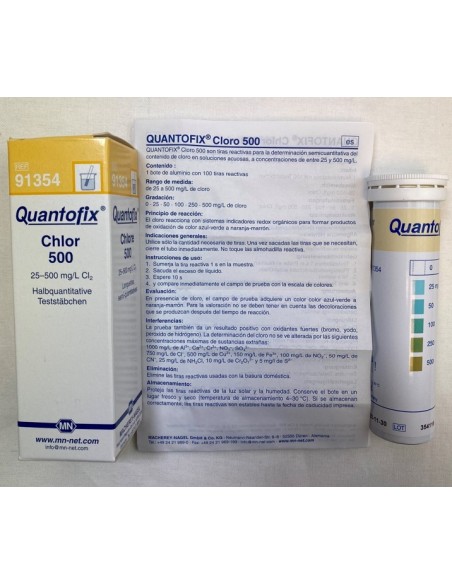 REACTIVO CLORO Quantofix -1 x100test- REF 91354