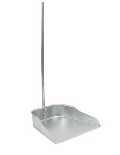 RECOGEDOR METALICO CON PALO ALTO