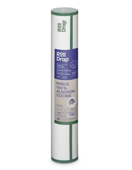 ROLL-DRAP 40X64 FONDO BLANCO-CENEFA VERDE -1 u-