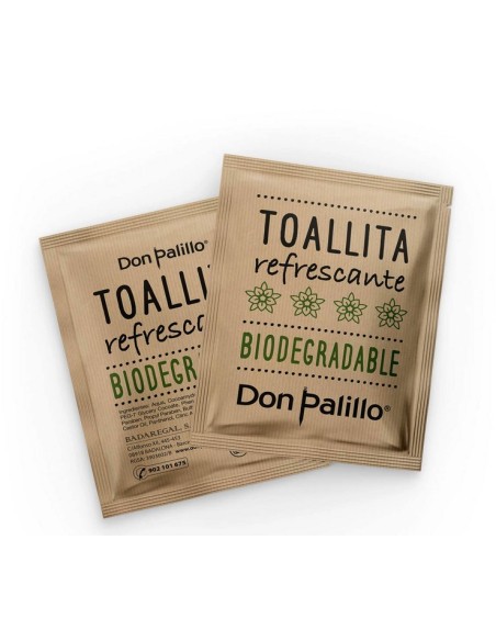 SACHET TOALLITA REFRESCANTE BIODEGRADABLE -1 x 500u-