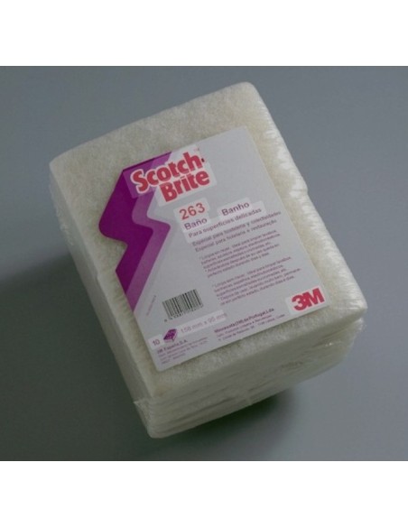 SCOTCH BRITE BAÑO 263 158x95mm  -1 x 10u-