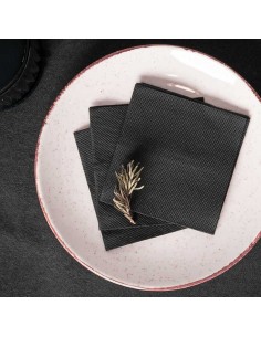 SERVILLETA 20x20 2C PUNTAPUNTA -1 x 3840u- NEGRA