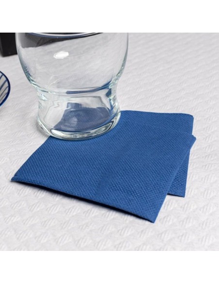 SERVILLETA 20x20 2C PUNTAPUNTA -30pq x 100u- AZUL