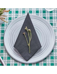 SERVILLETA 30x40 2C PUNTAPUNTA 16 -20p x 150u- NEGRA