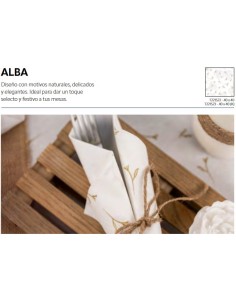 SERVILLETA 40x40 1C GC CLASS ALBA -12pq x 50u-