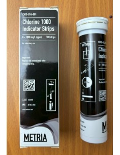 TIRAS INDIC CLORO LIBRE 0-1000mgL  100T