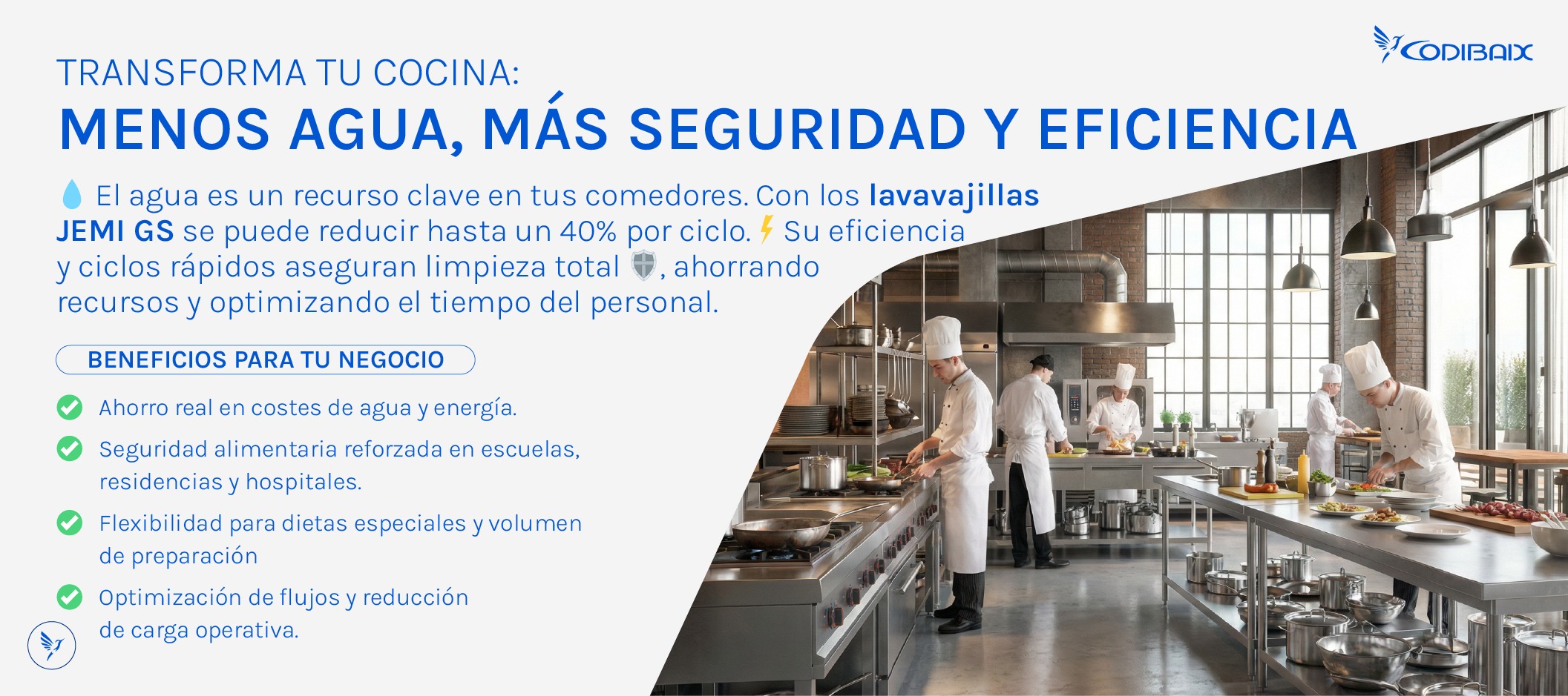 Eficiència, higiene i sostenibilitat en cuines col·lectives